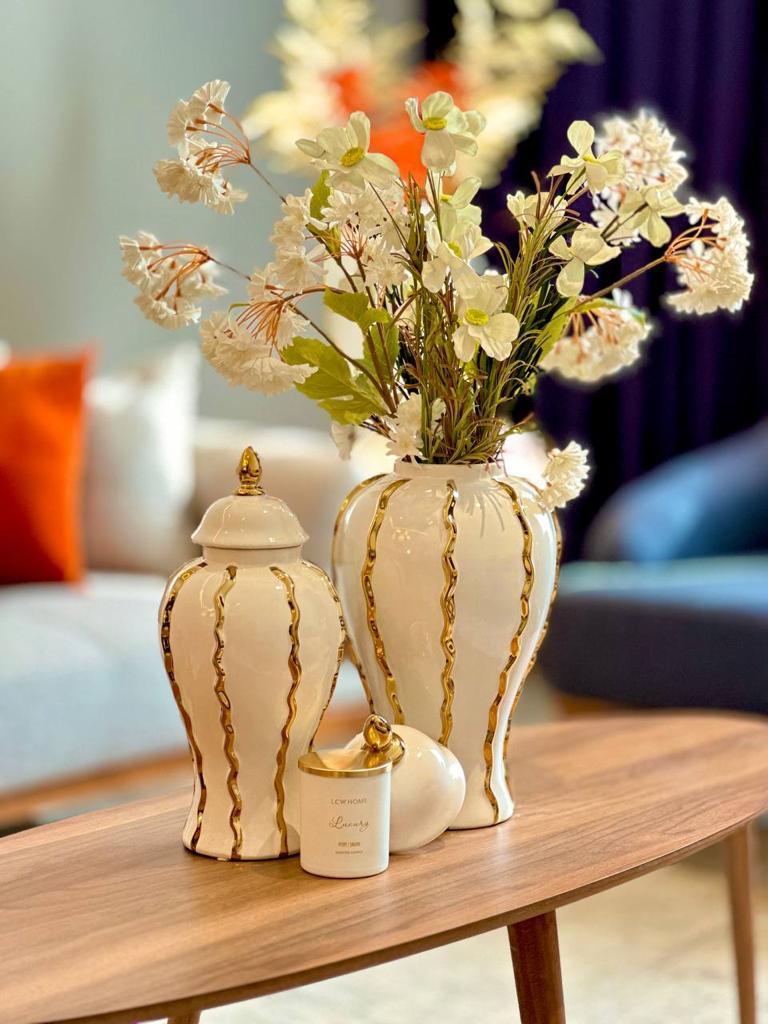Light Luxury Hotel Decoration Ceramic Vase